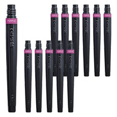 Pentel 飛龍文具 書法彩色毛筆補充蕊 FR-150X, 紫色, 12個