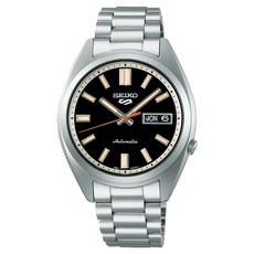 SEIKO 精工 5 Sports 懷舊復古小錶徑黑色錶面機械男錶 SRPK89K1 4R36-15M0D 37.4mm
