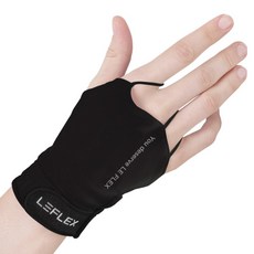 Leflex 男士防曬高爾夫手背手套 右手專用, 黑色, 1個