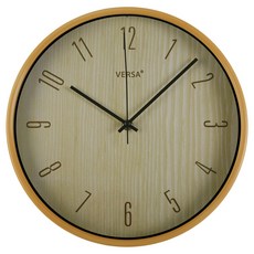 VERSA 簡約木紋掛鐘 30cm, 淺褐色