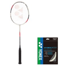 YONEX ARCSABER X7 4U 羽球拍 米色 + 球線組合, 1套, ARCSABER X7(羽球拍), EXBOLT65(球線)