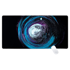 Shopping Doctor 電競辦公用 滑鼠長墊 700 x 300 x 2 mm, 1個, 藍色颶風