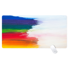 Shopping Doctor 遊戲用 辦公用 滑鼠長墊 600 x 300 x 3 mm, 1個, 彩色筆刷