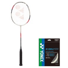 YONEX ARCSABER X7 4U 羽球拍 米色 + 穿線組合, 1套, ARCSABER X7(羽球拍), EXBOLT63(線)