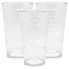 TEASCAFE Line派對杯 19盎司 560ml, 3個, 透明