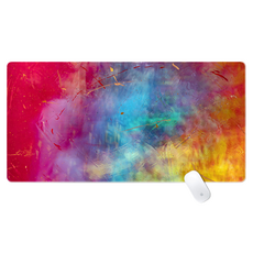Shopping Doctor 遊戲 辦公用 滑鼠長墊 600 x 300 x 3 mm, 1個, 彩虹刮痕