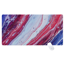 Shopping Doctor 遊戲 辦公用 滑鼠長墊 600 x 300 x 3 mm, 1個, 紅藍磨砂