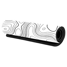 Shopping Doctor 遊戲/辦公用滑鼠長墊 800 x 300 x 2 mm, 白黑線條, 1個