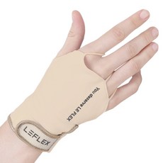 Leflex 高爾夫男女手套遮陽背套袖套, 膚色, 1個