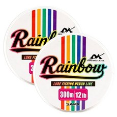 SAPA Double Kill 路亞尼龍線 12lb 釣魚線, 2個, 彩虹