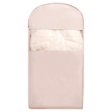 solve living 透明斜紋布衣架式壓縮袋 蜜桃粉, 1個, 1入