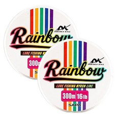 SAPA 雙擊彩虹路亞尼龍線釣魚線 3號, 2個