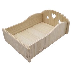 高精寵物 倉鼠木質造景降溫床, 1個, 原木色