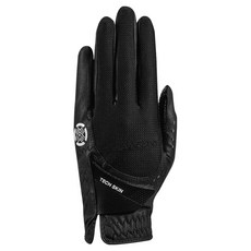 테크스킨 남녀공용 올 실리콘 골프장갑 왼손용, 블랙, 1개