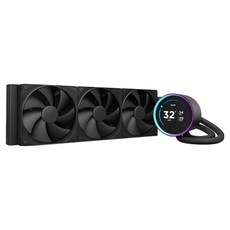 NZXT 恩傑 CPU水冷散熱器 KRAKEN ELITE V2 360, 1個, 黑色