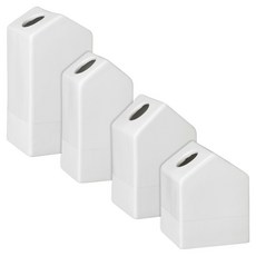 rader 白瓷花器4件組, 小屋 白瓷