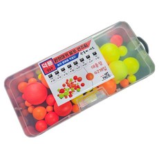 HIT PACE 圓形標示發泡連珠浮標組量販包, 1套, 混合顏色