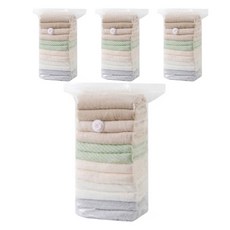 solve living 無需幫浦按壓式3D壓縮袋, 1個, 4入