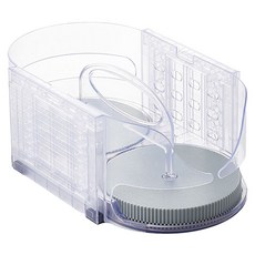 COGIT 多功能橢圓旋轉調味收納盤, 1個, 透明色