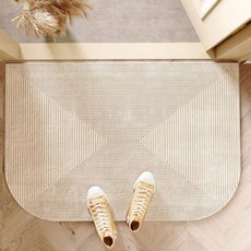 AFAMIC 艾法 高質感典雅系刮泥吸水玄關腳踏墊/比利時絲圈絨印花 TPR 地墊 1個