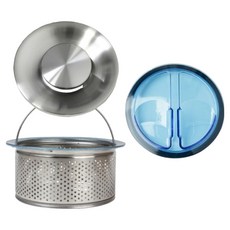 Sabujak Market 韓國製水槽不鏽鋼過濾網 + 全不鏽鋼上蓋 + 蓋子套組, 1套, 混合色