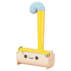 골드팡 고양이 꼬리 먼지 털 제거 돌돌이 롤러 캣 옐로우, 1개