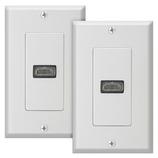 Coms MART F-F 1埠 HDMI 牆壁面板, 2個, CP004