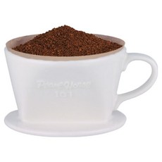 Pearl Horse 寶馬 滴漏式陶瓷咖啡濾器 1~2人用 JA-001-101-C 白色, 1個, 單品, 300ml