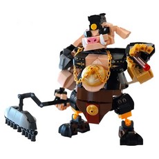 Sluban GN積木 西遊記系列 豬八戒 機械機器人 樂高相容積木 547片, 1個, 混合顏色