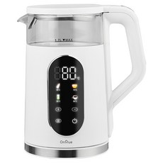 OnHue 數位顯示無線保溫耐熱玻璃304不鏽鋼電熱水壺 1.7L, OHA-EK4SW