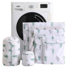 Runeon 時尚衣物洗衣袋 6件組, 仙人掌, 1套