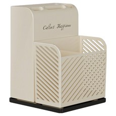 Shopping153 瀝水餐具刀具架 廚房用品收納架, 1個, 象牙白