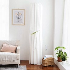 PRIELLE Veil 雪紡三層織彈性冷氣機罩, 白色