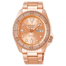 SEIKO 精工 5 Sports 機械水鬼玫瑰金特別版 SRPE72K1/4R36-08E0K