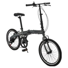 시마노 크라보 FFV7 미니벨로 시마노 7단 접이식 자전거, 티타늄 그레이, 153cm, 1개