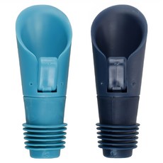 bar craft 瓶塞注酒器, 2個, 深藍色 + 淺藍色