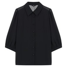 에이비에프지 여성용 시스루 7부 쉬폰 블라우스 AFX3HB33