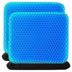 Monahome 矽膠蜂窩涼感坐墊 2入 + 防滑套 2入 組, 單一顏色