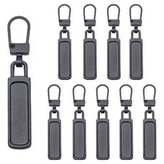 昂普拉斯 自然感自行修補萬用拉鍊 金屬基本款, 黑色, 10個