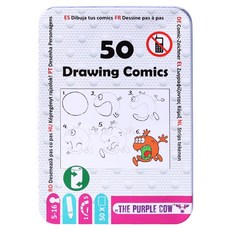 더퍼플카우 브레인티저스 아이큐시리즈 드로잉코믹스 보드게임, 혼합색상, 1개