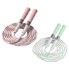 Sales Pick 防纏繞跳繩 2件組, 1套, 綠色, 粉紅色