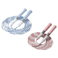 Sales Pick 防纏繞跳繩 2件組, 1套, 粉紅色, 藍色