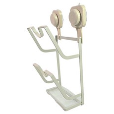 영그린 무타공 흡착식 냄비뚜껑 거치대 2구, 1개, 화이트