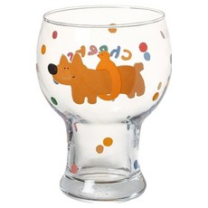 파라주니 멍파티 투나잇 캐릭터 덤벨 맥주잔 유리잔 2번, 1개