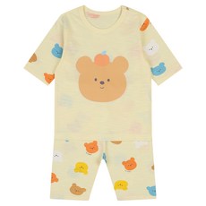 해피랜드 유아용 베키 7부 내의 상하의 세트