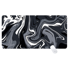 Shopping Doctor 遊戲用 辦公用 滑鼠長墊 600 x 300 x 3 mm, 1個, 流體黑色