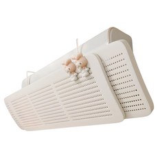통근창고 가리막 에어컨 바람막이 크림 화이트 + 토끼 62~92cm, 1개