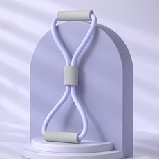 보다모가 요가 필라테스 스트레칭 밴드, 퍼플 + 그레이, 1개