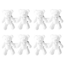 Amp Plus小熊褲子腰圍調節夾 4種組, 4個, 白色