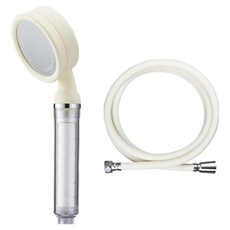 Dr.WATER SHOWER HEAD Tone & Shower 過濾蓮蓬頭 + 軟管組 1.5m, 1套, 奶油色